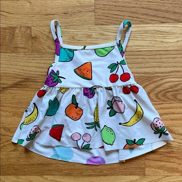 Hanna Andersson Girls Fruit Print Tankini - Picture 1 of 9